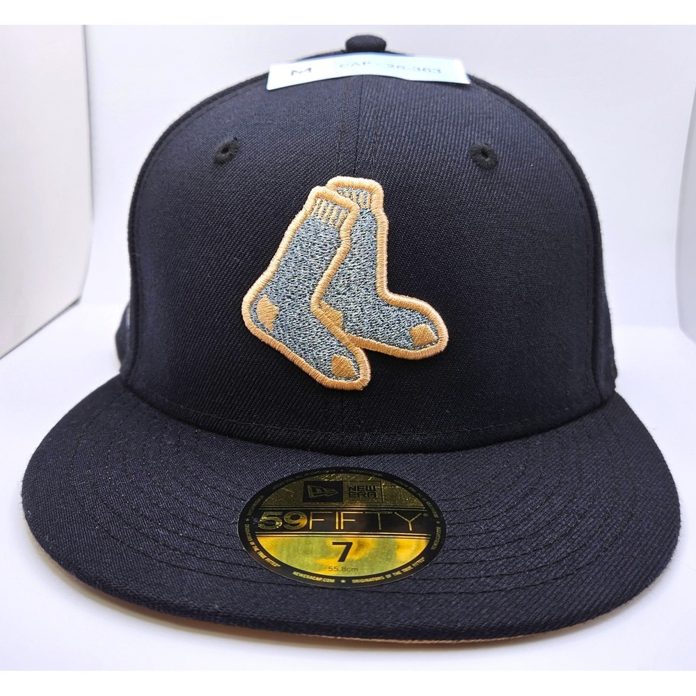 New Era Boston Red Sox 59FIFTY 2004 World Series Fitted Hat Navy Blue Size 7
